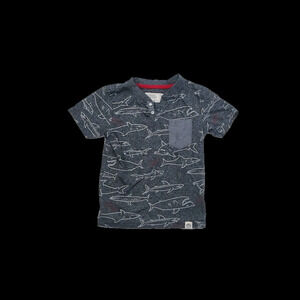 Free Planet Boys Blue Shark T-Shirt size: 4T